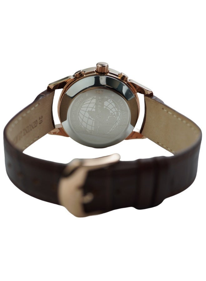 Luxury Luxury Brown Leather Men's Watch WA-10RBL - Image 2